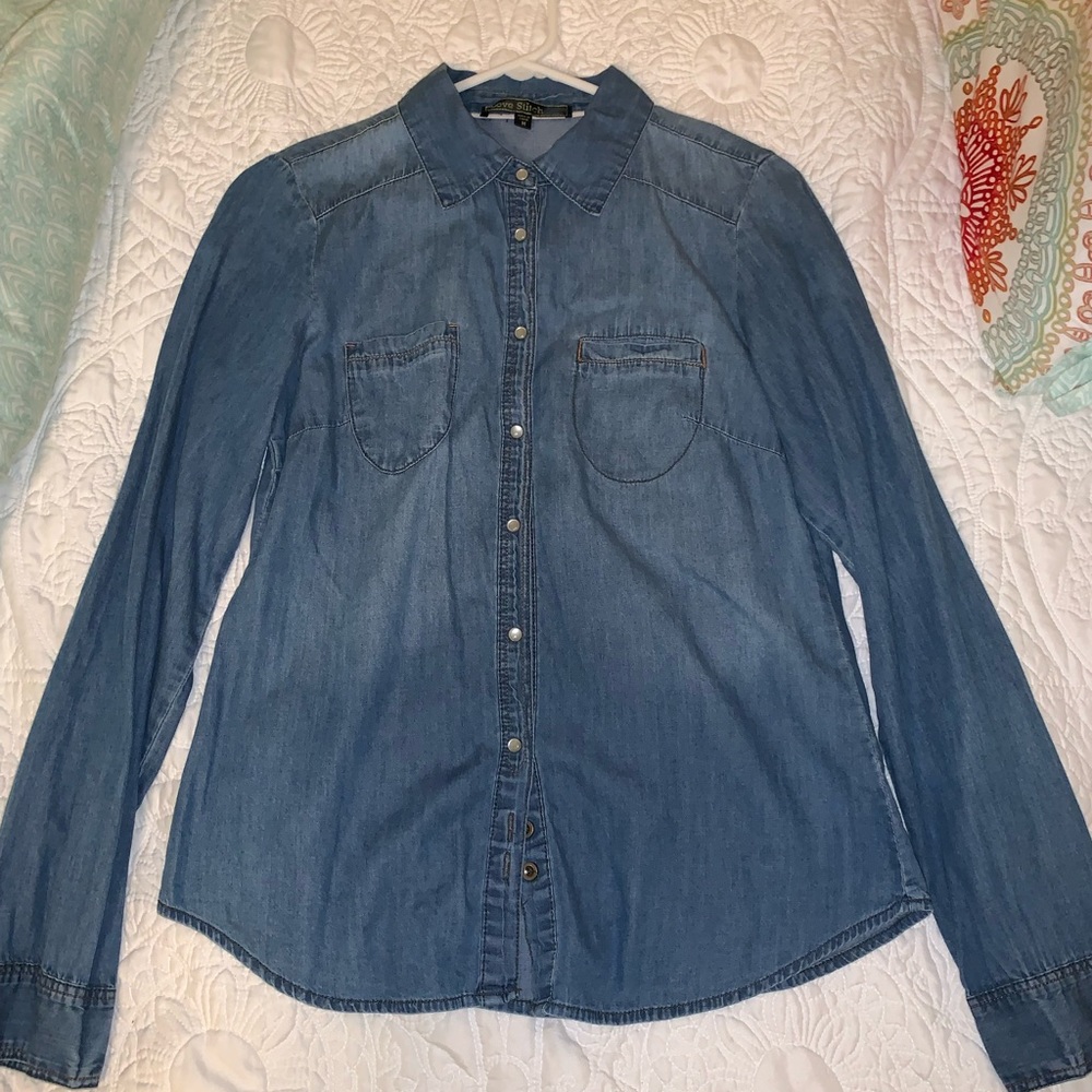 Denim Button-Up